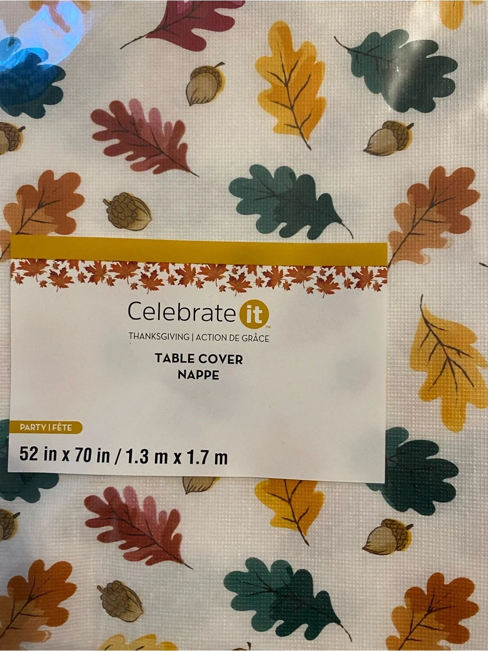 Thanksgiving Leaves Tablecloth & Banner Bundle